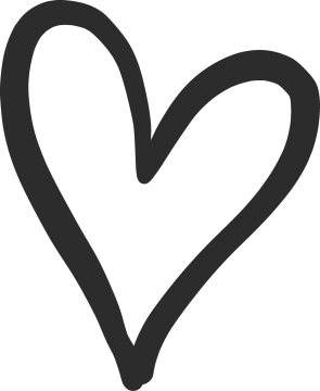a black and white heart icon