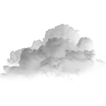 black and white clouds on a white background