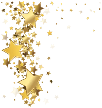 gold stars on a white background