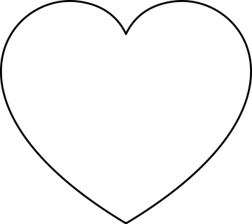 a black and white heart