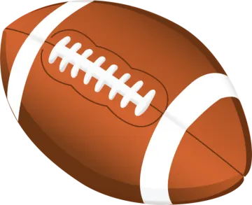a football on a white background