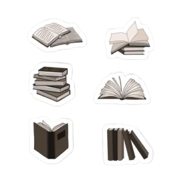 a set of books stickers