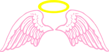 an angel with wings and halo
