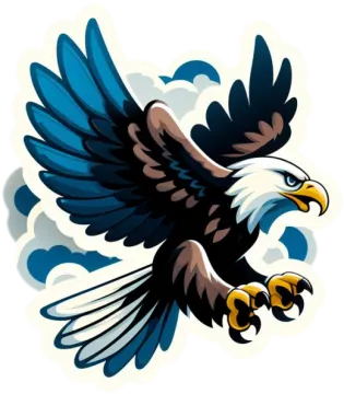 an eagle flying in the sky