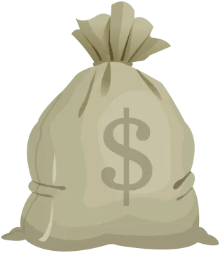 a bag of money clipart