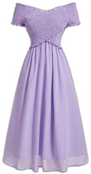 a little girl wearing a purple dress