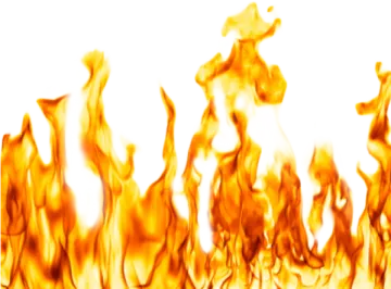 fire flames on a white background
