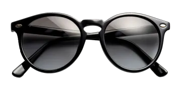 a pair of sunglasses on a white background
