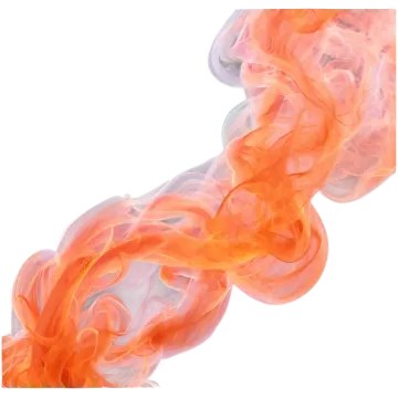 a close up of a red and orange smoke