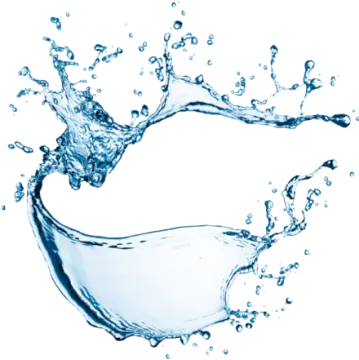 water splash on a white background