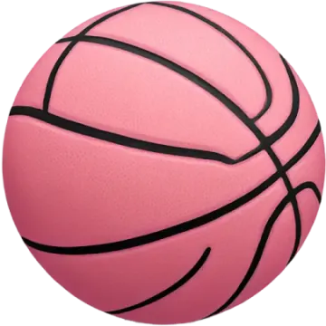 a pink basketball ball