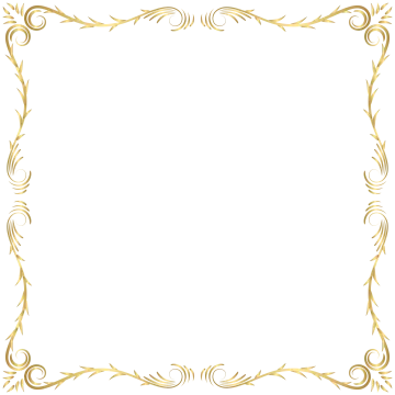 a gold frame with swirls and scrolls