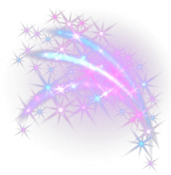 a white background with pink and blue stars