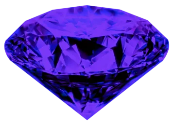 a purple diamond on white background
