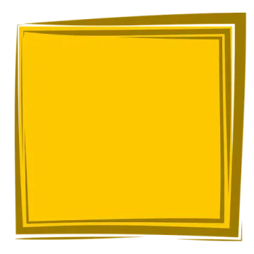 a yellow frame on a white background