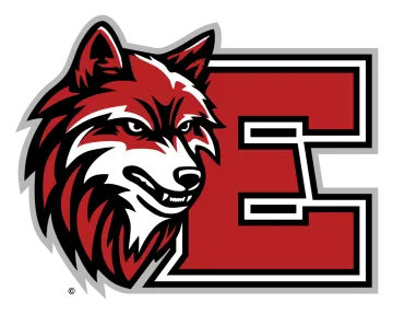 the logo of the red wolves