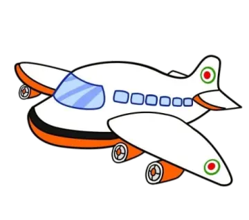 a drawing of an airplane