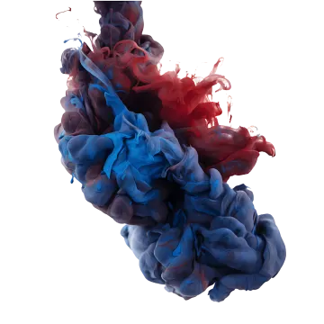 red and blue smoke