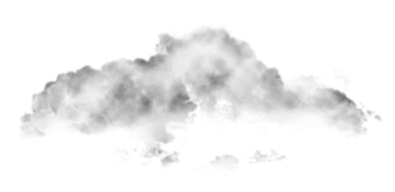 a cloud of smoke on a white background