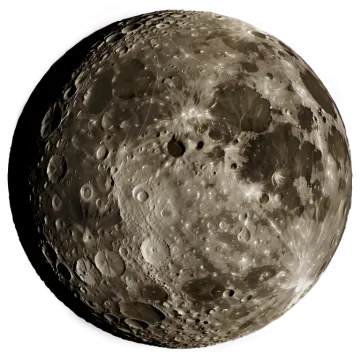 a close up view of the moon