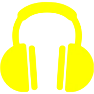 a pair of headphones on a white background