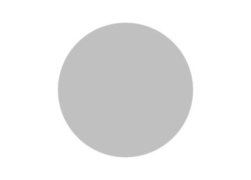 a gray circle on a white background