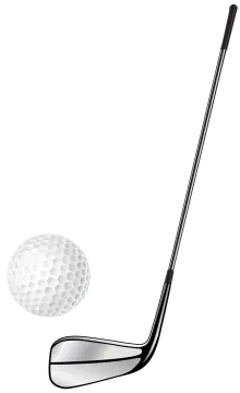 a golf ball and driver vector