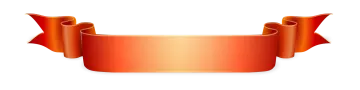 a red ribbon with a gold border vector