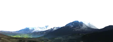 a view of a mountain range in the distance