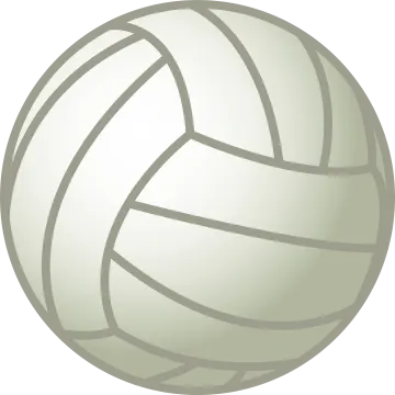 a volleyball ball on a white background