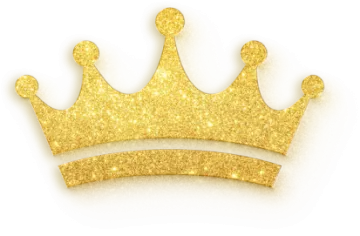 a golden crown on a white background
