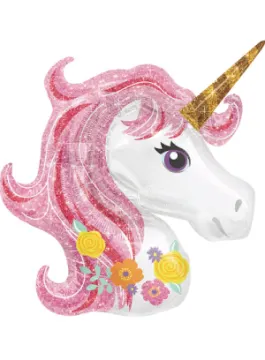 unicorn head foil balloon