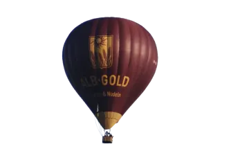 a hot air balloon flying in the sky