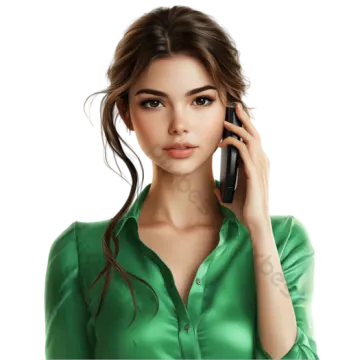 a beautiful woman talking on the phone