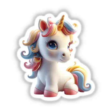 a cute little pony sitting on top of a cloud