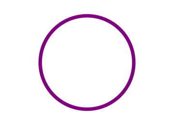 a purple circle on a white background