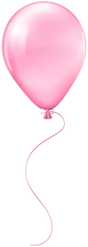 a pink balloon on a white background