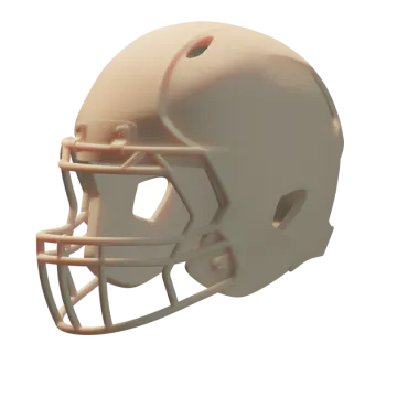 a football helmet on a white background