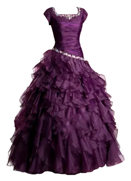 a purple dress on a white background