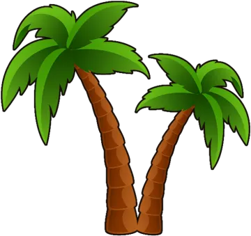 two palm trees
