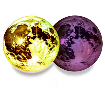 two different colored gems on a white background