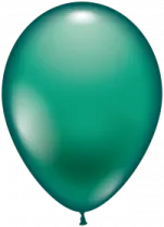 a green balloon on a white background