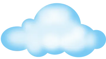 a blue cloud