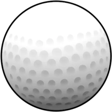 a golf ball on a white background