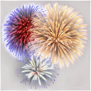 multi colored fireworks