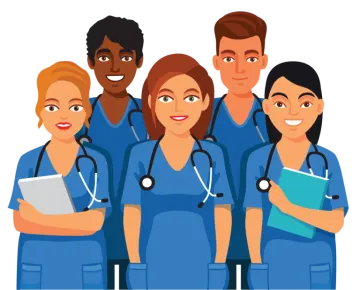 a group of doctors standing together