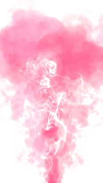 pink smoke on a white background