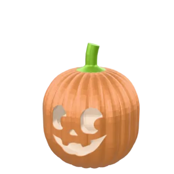 a pumpkin with the face cut out