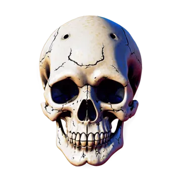 an image of a skull on a white background