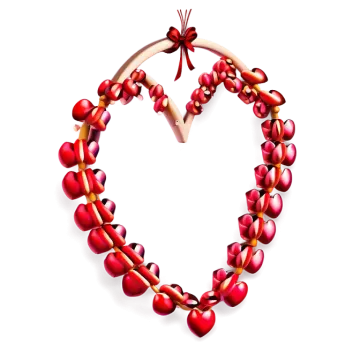 a heart made out of red hearts